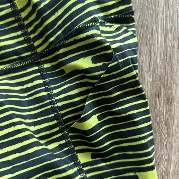 Lululemon Seawheeze Pace Rival Crop Leggings Size 4 Black 21" Inseam - Picture 4 of 8